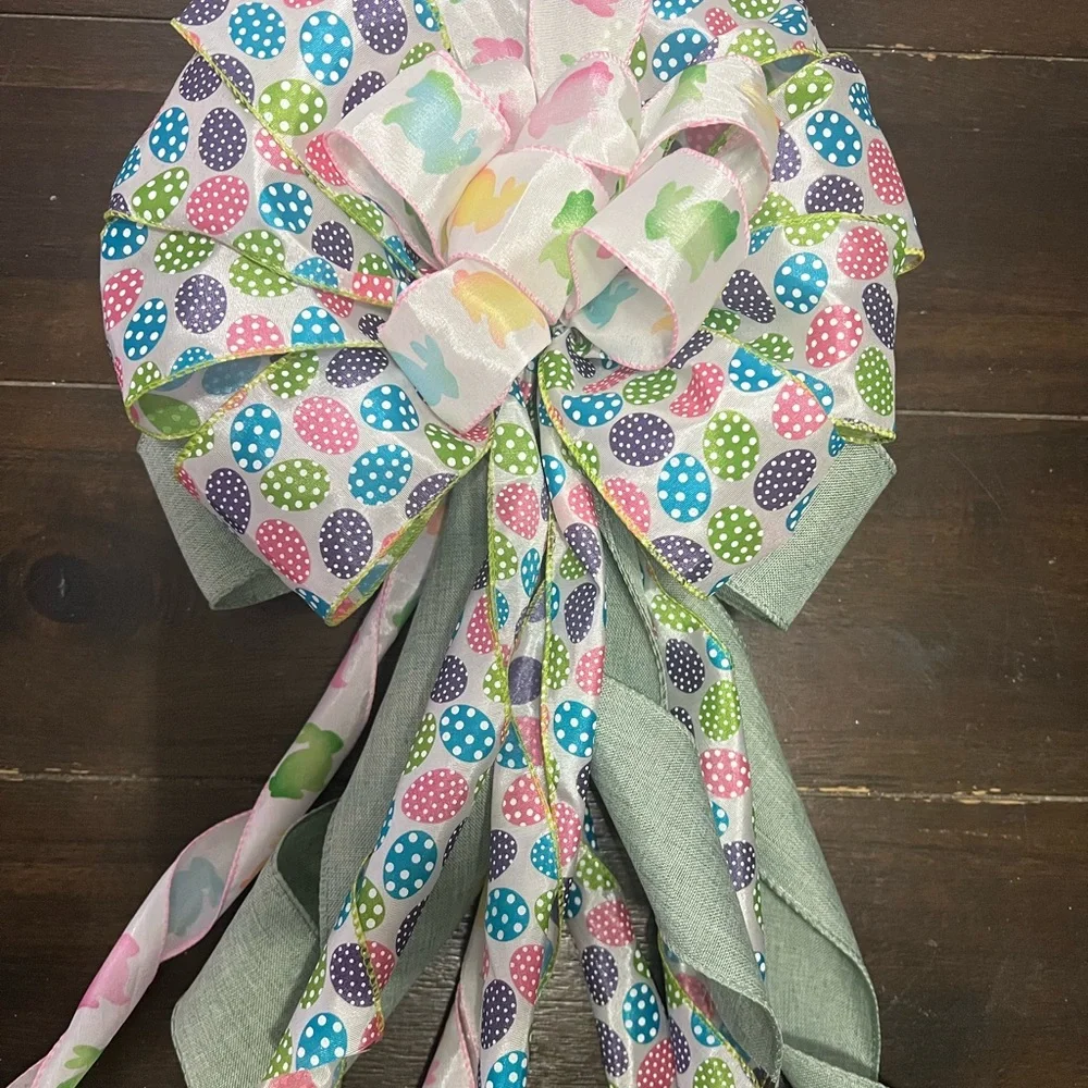 Spring Easter Bow - Picture 4 of 5